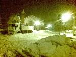 Il centro del paese sepolto dalla neve