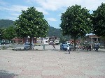 La piazza centrale del paese