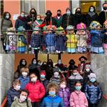 Rifreddo: maschere in visita alle scuole per la felicità dei bambini