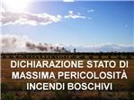 Massima pericolosità per gli incendi boschivi su tutto il territorio della regione Piemonte a partire dal 26 Marzo 2021